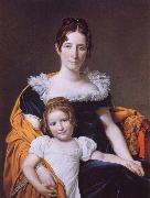 Jacques-Louis David Portrait of the Vicomtesse Vilain XIV and her Daughter Germany oil painting artist